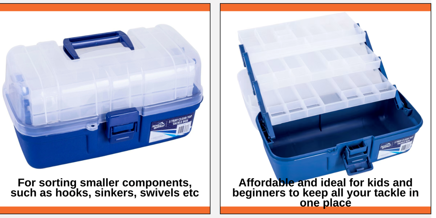 Jarvis Walker Ctb3000 3 Tray Fishing Tackle Storage Box Tool Box Free