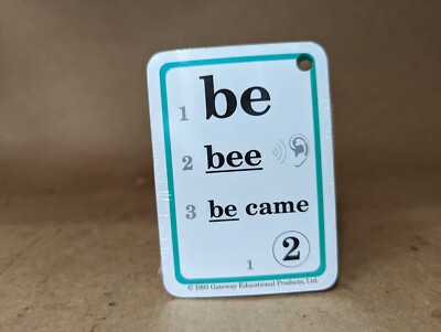HOOKED ON PHONICS: Replacement Part: 1988-1992 Aqua Blue Flash Cards