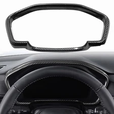 Carbon Fiber Black Dashboard Meter Cover Trim for Honda CR-V CRV 2023-2025