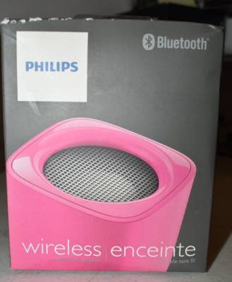 Philips Bt100p 27 Wireless Mini Portable Bluetooth Speaker Pink ...