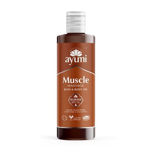 Ayumi Muscle Massage & Body Oil 250ml-8 Pack - Afbeelding 1 van 1