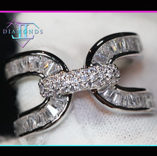 Womens Baguette Cut Diamond Ring, Simulated Diamond Ring, Promise Ring