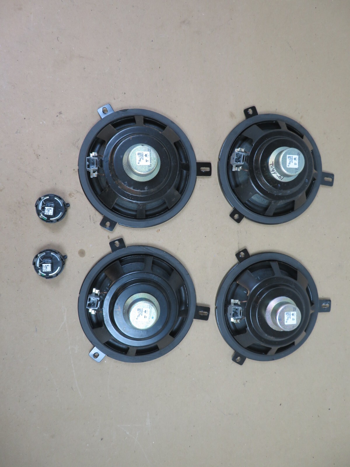 2014-2017 MASERATI GHIBLI 3.0L DOOR PANEL SOUND AUDIO SPEAKER SET OF 6 OEM