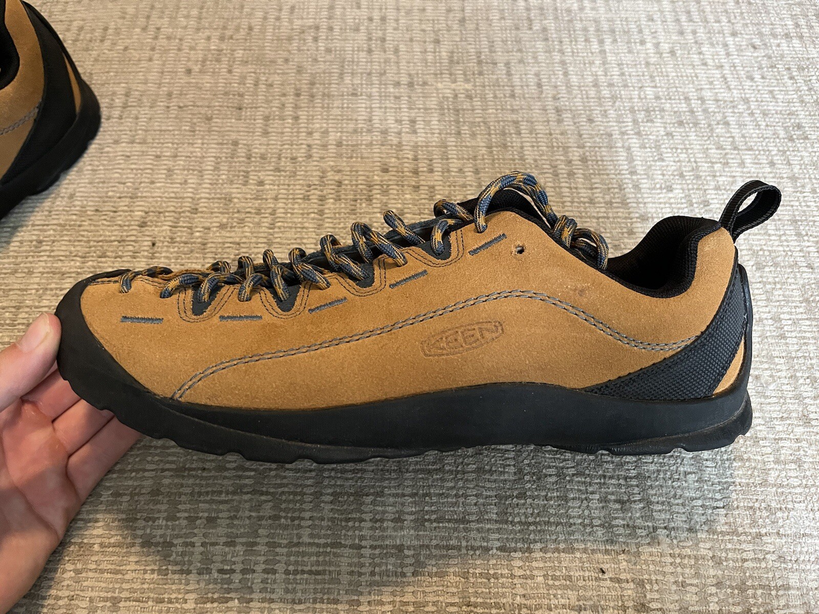 Scarpa da arrampicata uomo Keen Jasper da trekking trekker camoscio 9 5