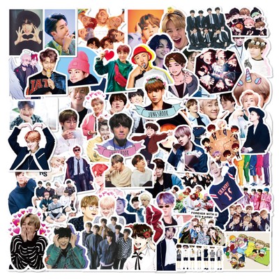 BTS Bangton Boys Kpop 50 Pieces of Stunning Ive Decorative Decal Paper Sticker