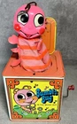Vintage Mattel Tin Litho 1969 Metal Bumble Bug Jack in the Box Music Musical