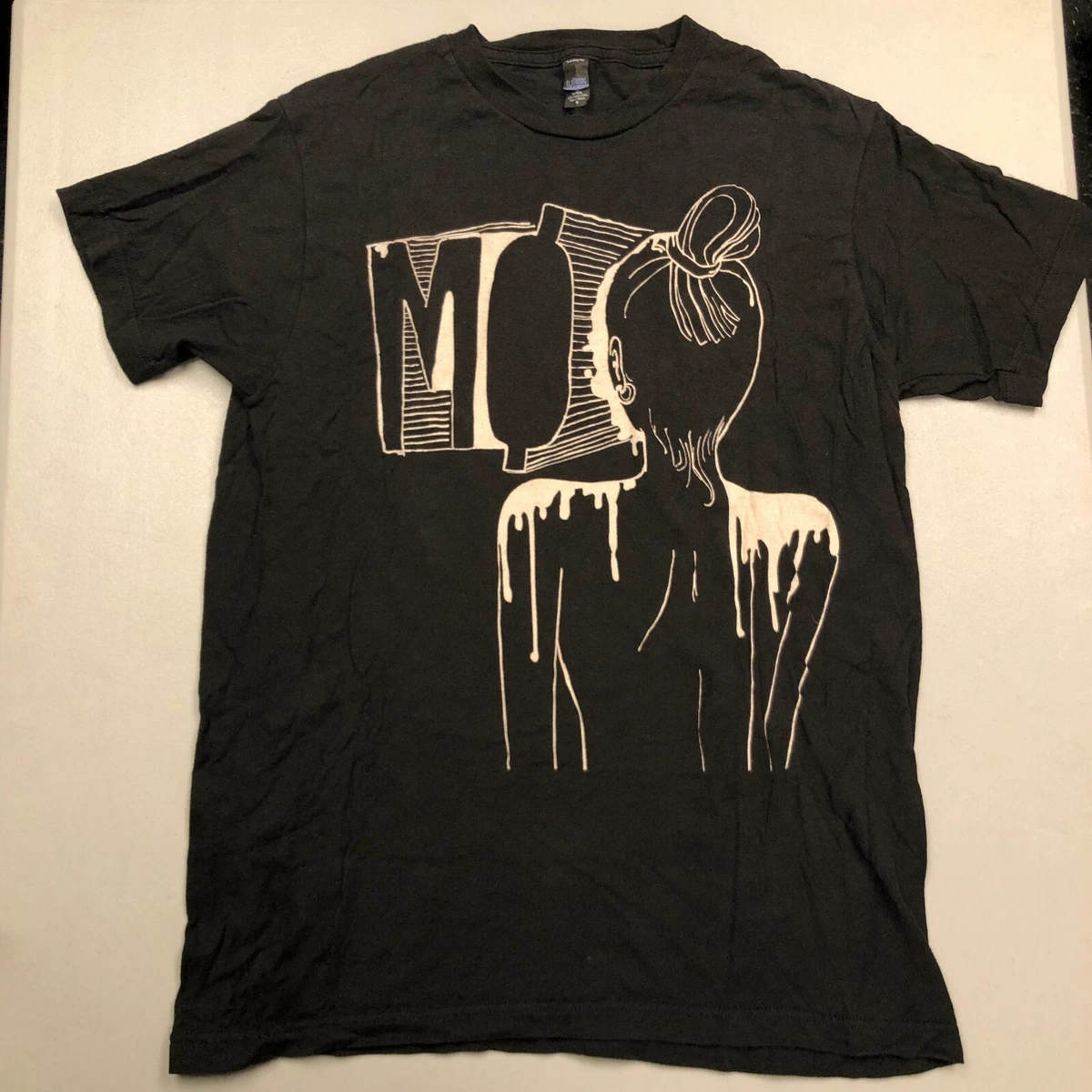 M Band Logo size M Medium Black T Shirt Indie Dance Pop Electronic Merch Mo Tee