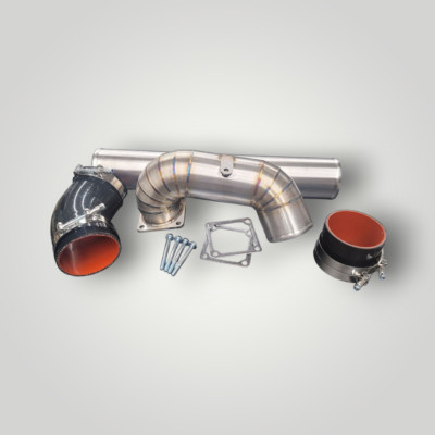 3.5'' Intake horn cold & hot side piping kit for 5.9L 12V Cummins 1994-98 Ram