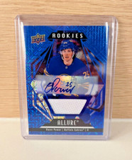 🔥 2022-23 Upper Deck Allure Rookies Blue Line Auto Jersey #101 Owen Power /75