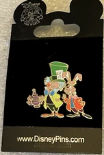 Disney pin 64927 DisneyShopping.com Alice in Wonderland Mad Hatter & March Hare
