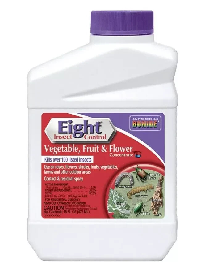Bonide Eight Insect Control Vegetable, Fruit & Flower,16oz Insecticide