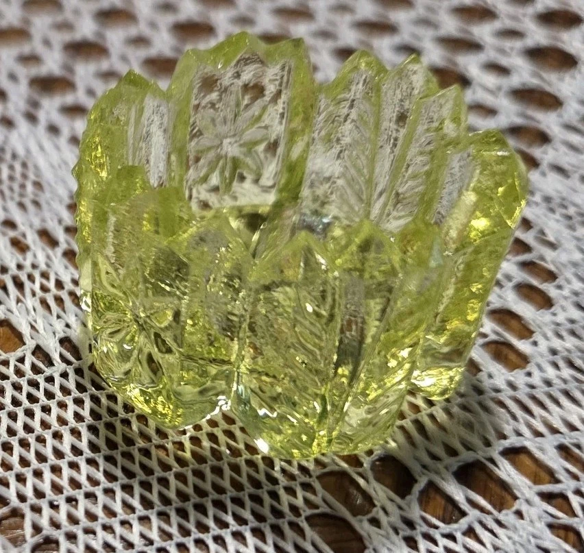 Westmoreland винтажный соли соски ~ желтый вазелин стекла ~ специальный - Изображение 3 из 4