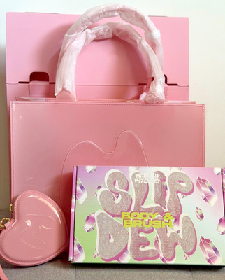 Made By Mitchell Tote-Ally Jelly Shopper & Heart Bag MINI + Slip Dew Bundle Neu mit Karton