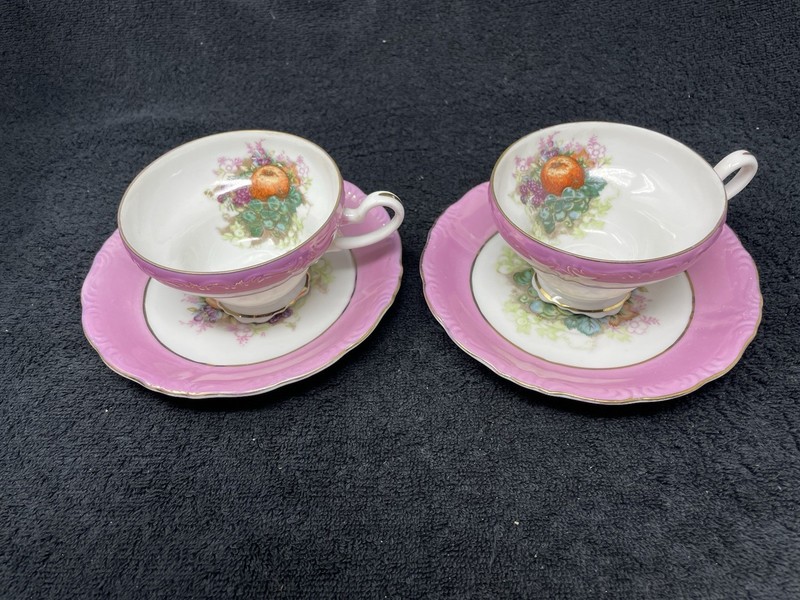 Royal Halsey Very Fine China Cup And Saucer Sets