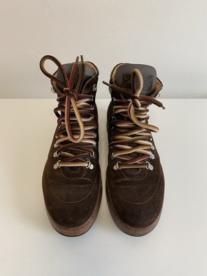 Santoni Stiefel Boots Veloursleder Wildleder Made in Italy Herren Gr. 8 1/2