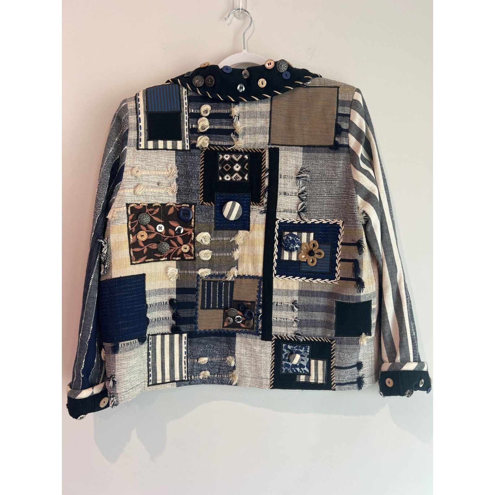 Crystal Handwovens Artisan Patchwork Jacket Women… - image 3