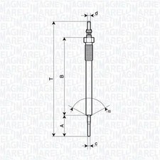 Gl&uuml;hkerze Metall- 062900138304 MAGNETI MARELLI f&uuml;r MAZDA 3 3 Stufenheck CX-5