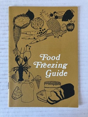 Food Freezing Guide Vintage 1950s Cookbook Kitchen Pamphlet Recipes