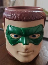 1995 DC COMICS ROBIN 3D Mold Mug Superhero APPLAUSE Drink Batman Cup Vintage