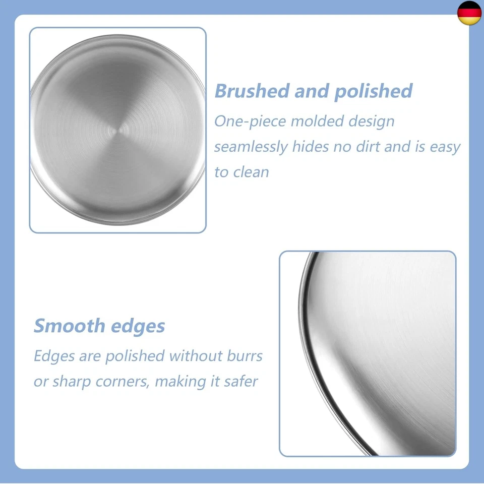 LOPYXBR Pizzablech 5er Set, 30cm Rund Edelstahl Pizzaform, Pizzablech Rund, - Bild 2 von 4