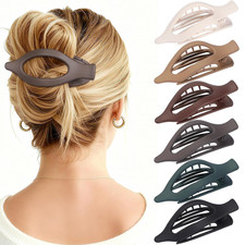 Flat Hair Clips for Women - 6 PCS French Flat Claw Clips Medium Hair Clips