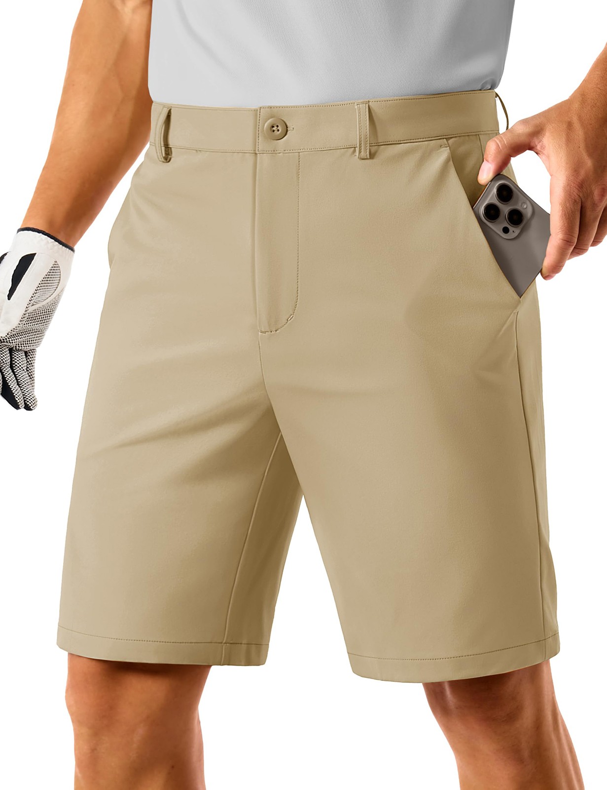 Shorts 9 Inch Stretch Lightweight Dress Work Casual Shorts Quick Dry