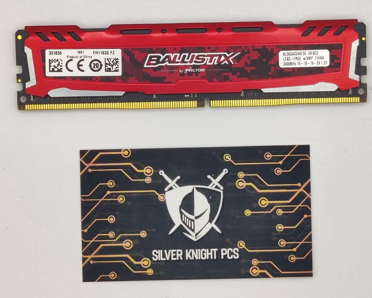 Ballistix Sport Red *Single Stick* 8GB BLS8G4D240FSE DDR4-2400 1.2