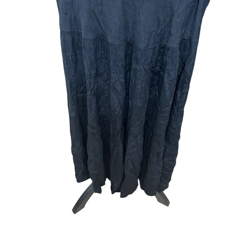 Maxi gonna a strati Masai pull-on orlo dritto elastico zibellino nero donna XS NUOVA SENZA ETICHETTE - Foto 7 di 9