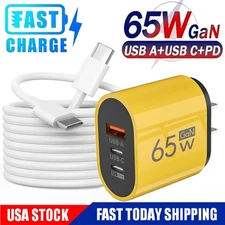 65W USB C Charger GaN Fast Charging Wall Charger For Motorola Moto G (2026) 2025