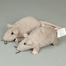 IKEA GOSIG + MINNEN RATTA Ratte ❤️ Stofftier Plüsch Kuscheltier Set Grau TOP