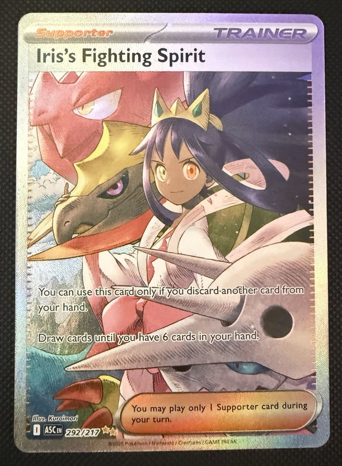 Iris's Fighting Spirit 292/217 Ascended Heroes SIR