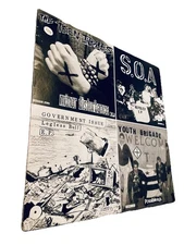 Four Old 7"s On A 12" Comp LP 12" Clear Vinyl Record - Classic Punk