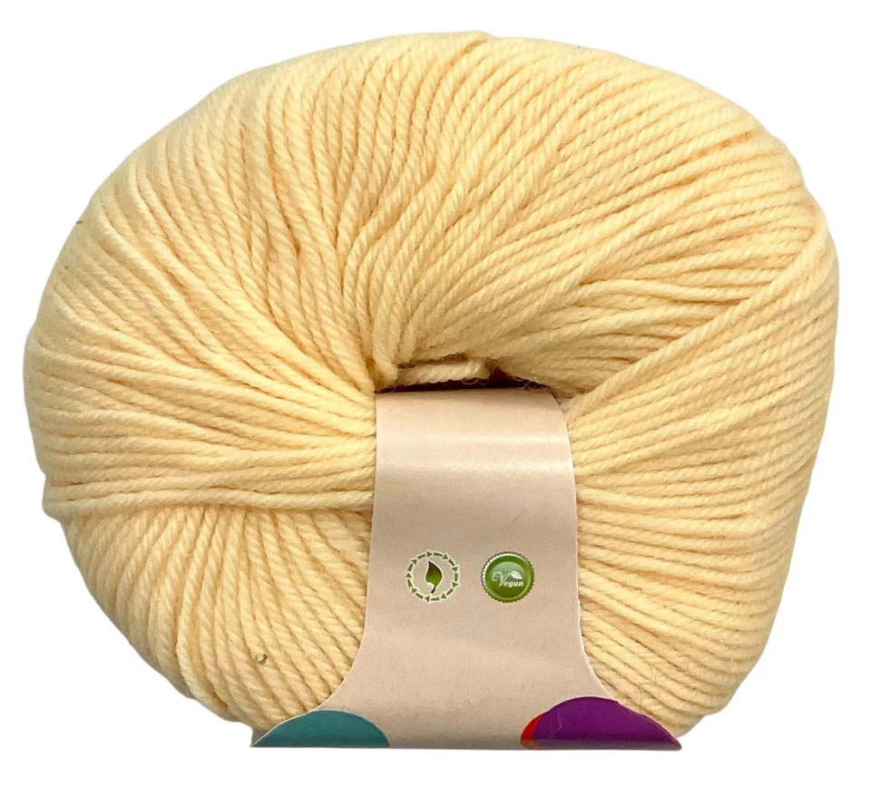 8 bolas de hilo de lana de alpaca y merino mohair amarillo claro pálido bebé, 1,8 oz cada una Foto 2 de 2