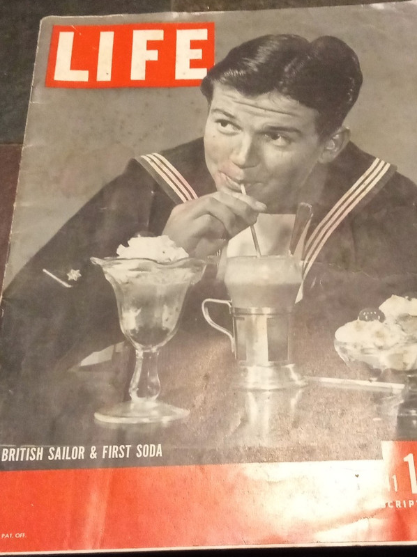 Life Magazine November 1941 British Sailor First Soda General Drum