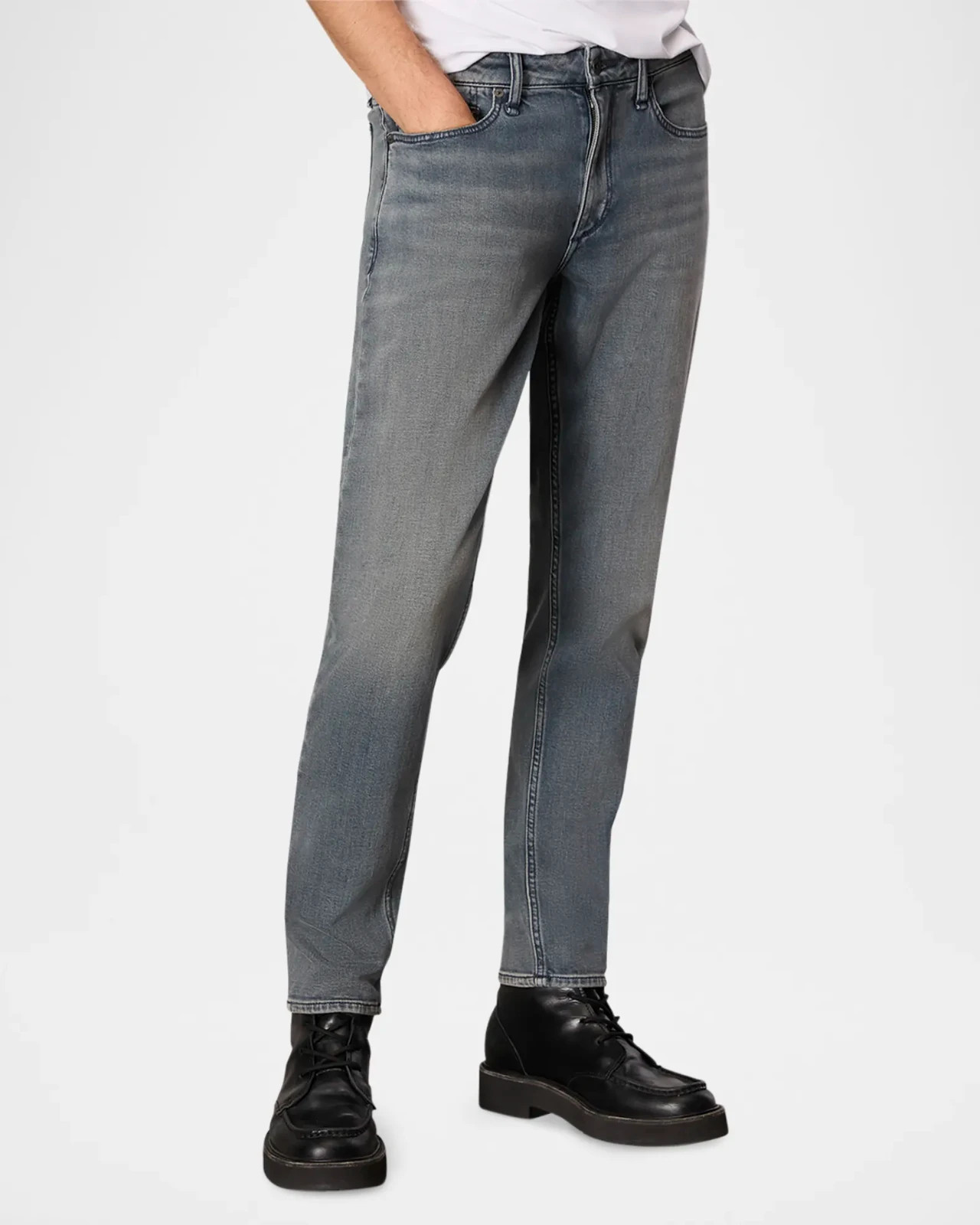 NWT $268 Rag&Bone Authentic Stretch Infuse Jeans Fit3 In Pewter Indigo Sz:33x32