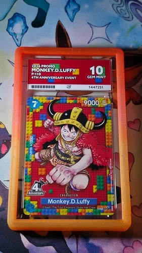 One Piece lego Monkey D. Luffy P-110 4th Anniversary Promo OP17 ACE 10 Perf Subs