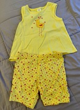 Healthtex Vintage 2 Pc Girls Tank Top And Short Set. Size 3T Basic