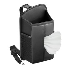 Car Tissue Holder for Front Seat, Waterproof Leather Auto Tissue Box Organize...