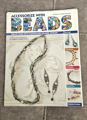 2005 Leisure Arts Accessorize With Beads 4691 Pattern Book 24 Designs Vntg 15604