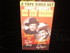 VHS Sombrero Kid 1942  Rough Rider's Round Up 1939 Don Red Barry, Roy Rogers