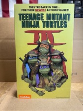 NECA Teenage Mutant Ninja Turtles III 3 SAMURAI 4-PACK VHS Movie SDCC 2023 TMNT