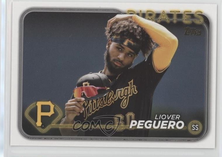 2024 Topps Series 2 Image Variation Golden Mirror SSP Liover Peguero #542 1ja4