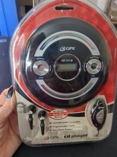 New GPX Portable CD Player Headphone Earbuds CDP3106REM Black CDR W Compatible