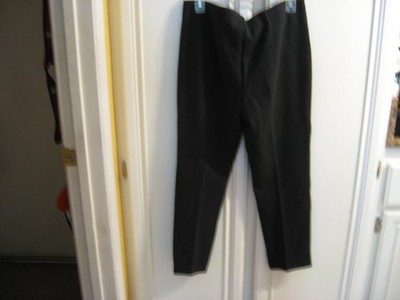 CHICO S Women's Size 1 Pants Dress Pants Mid Rise Straight Dark Gray Stretch