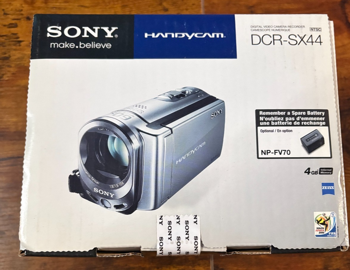 Sony DCR-SX44 4 GB Camcorder - Silver for sale online | eBay