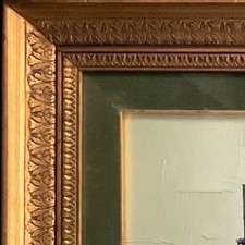 Cornice di pregio in legno massiccio, misura esterna 110 x 93 x 7 cm