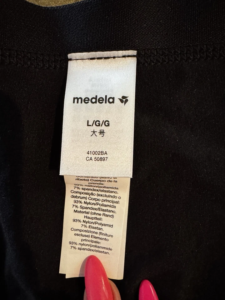 Sujetador de bombeo manos libres Medela Easy Expression soporte antideslizante para multitarea Foto 4 de 4