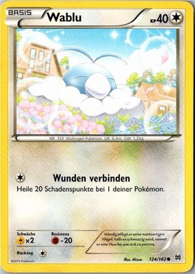 Pokemon Wablu 124/162 TURBOstart Deutsch