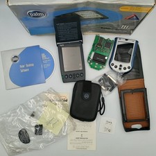 Vintage Palm IIIc PDA m130 Parts Lot w/ Box Software Cases Stylus Accessories