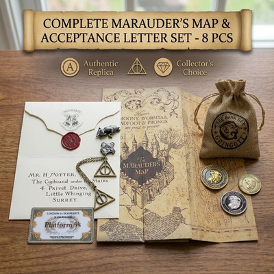Harry Potter Ultimate Collector Set 8PCS Hogwarts Wizarding World Bundle Props
